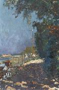 Pier Leone Ghezzi Boats along the shore Germany oil painting artist